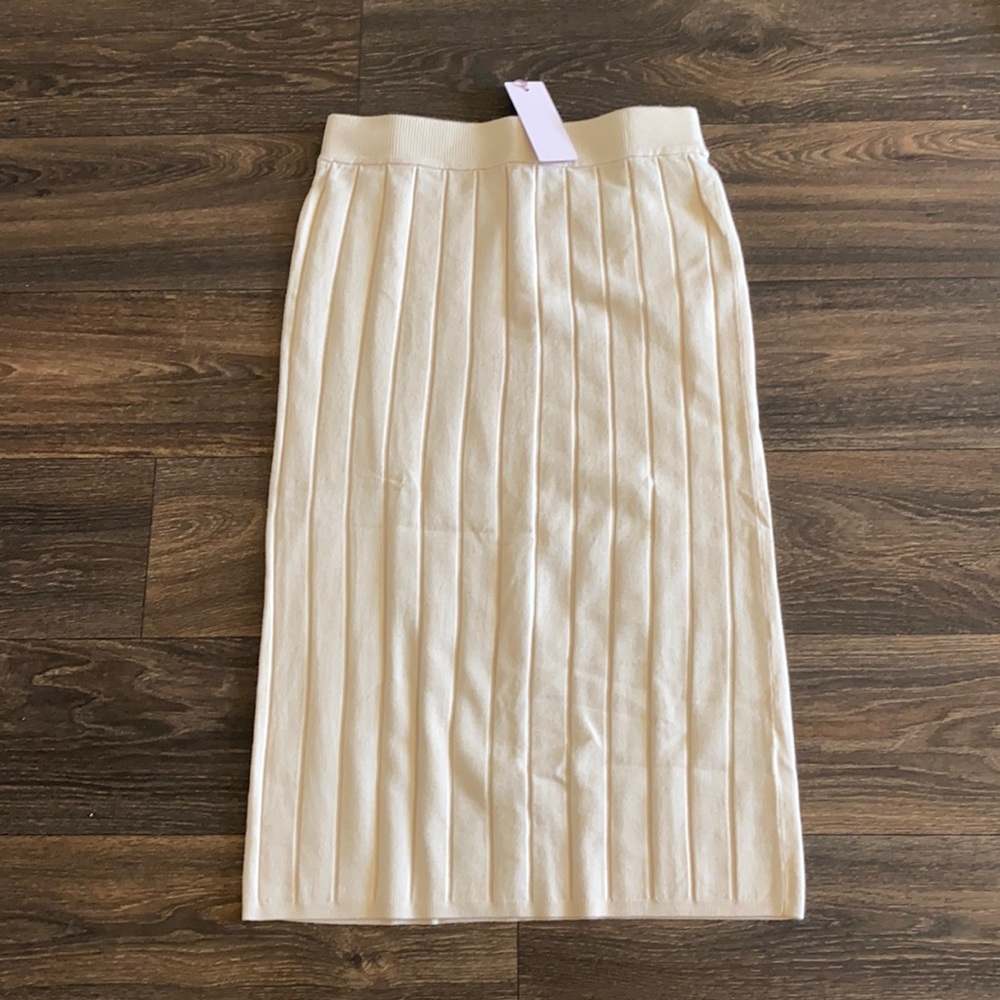 Rachel Parcell Beige Shell Skirt